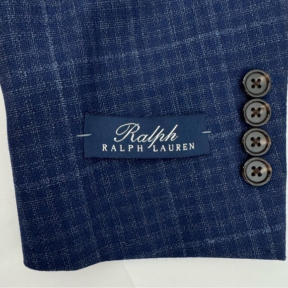 NWT RALPH by RALPH LAUREN Navy CHECK Classic Fit Wool Suit  40 LONG $325 - Picture 10 of 13
